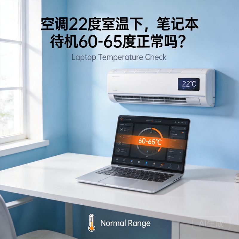 空调22度室温下，笔记本待机60-65度正常吗？-万象社