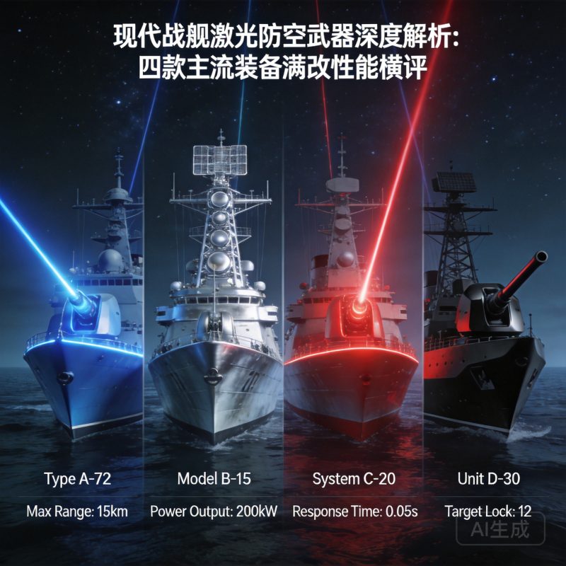 现代战舰激光防空武器深度解析：四款主流装备满改性能横评-万象社